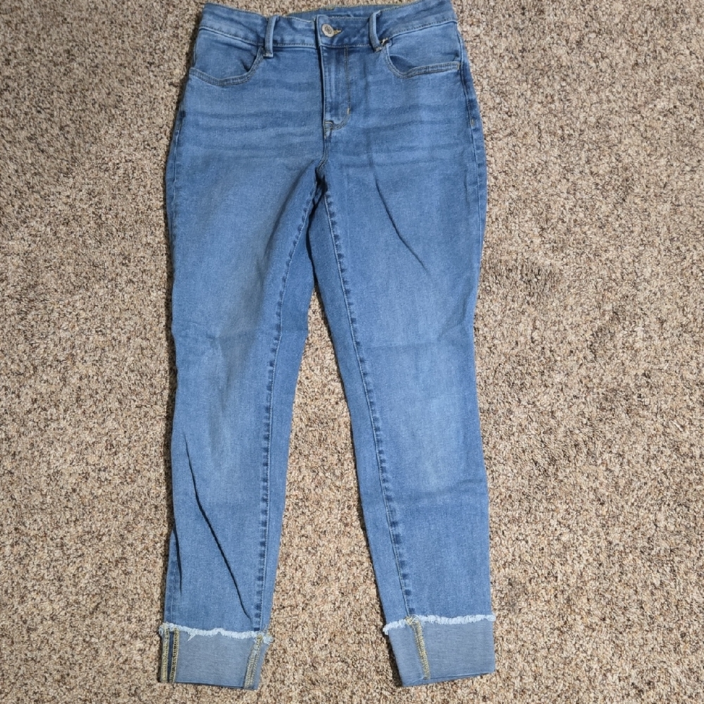 Maurices Light Blue Ankle Jeans